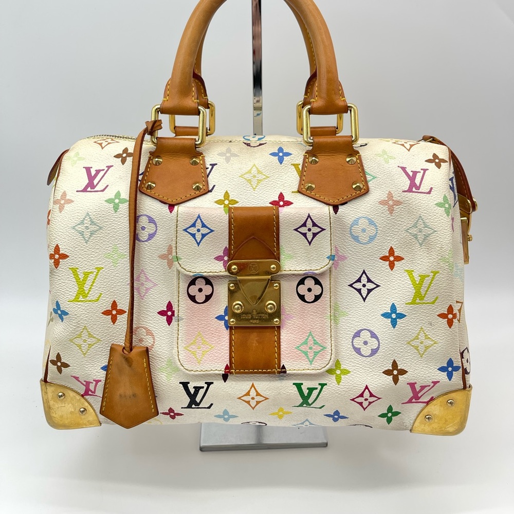 Louis Vuitton Monogram Canvas Speedy 30 Satchel Handbag - Picture 3 of 16